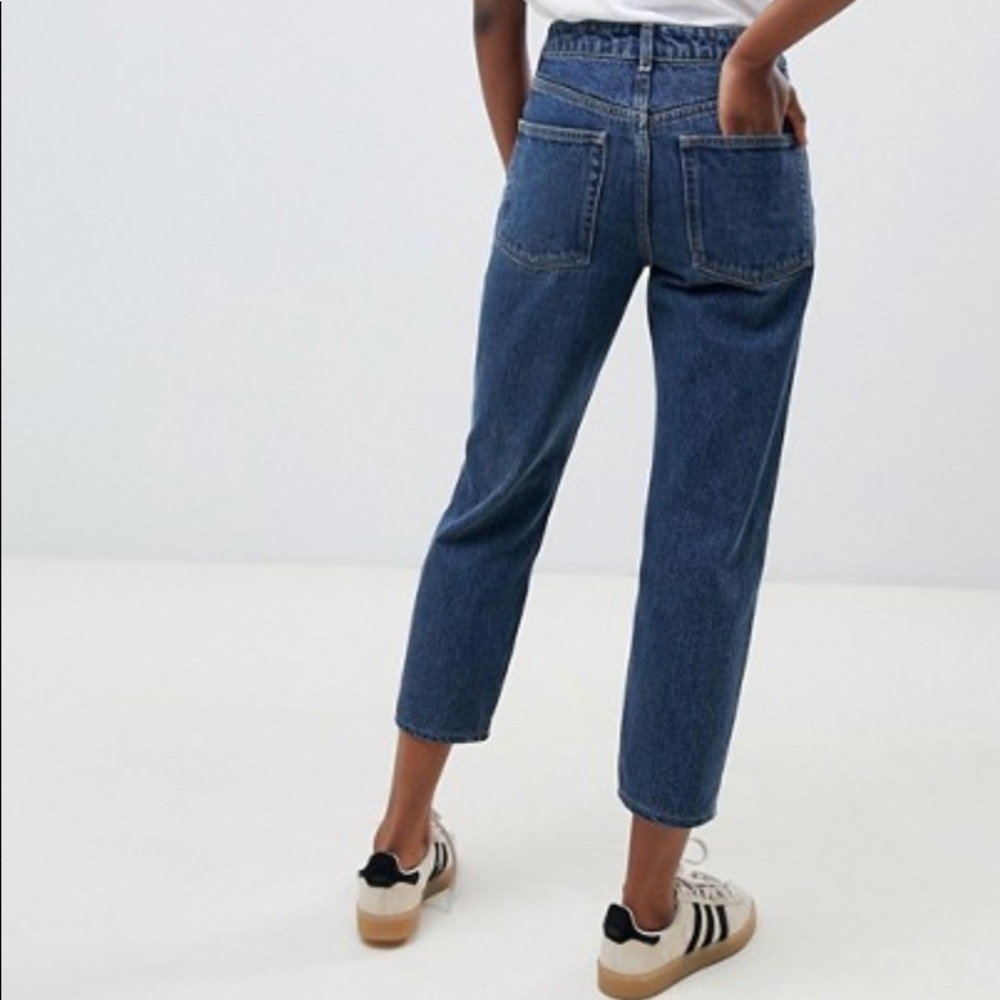 asos london blue straight leg jean